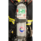 SCOTT air tank with E-29 label and emergency responder insignia on IdentiFire™ SCBA Cylinder Decal