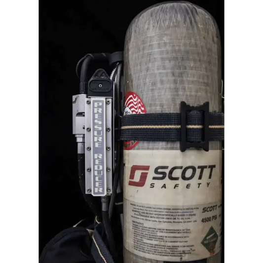 Scott Safety compressed air breathing apparatus tank with pressure gauge for 3M Scott Air-Pak SCBA