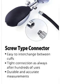 Screw-type connector with metal components for LINE2design Blood Pressure Cuff Kit-5 Replacement