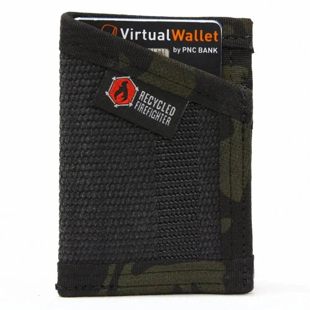 Chief Miller Wallet Sergeant Wallet in Combat Boot Leather and Genuine Fire Hose Apparel