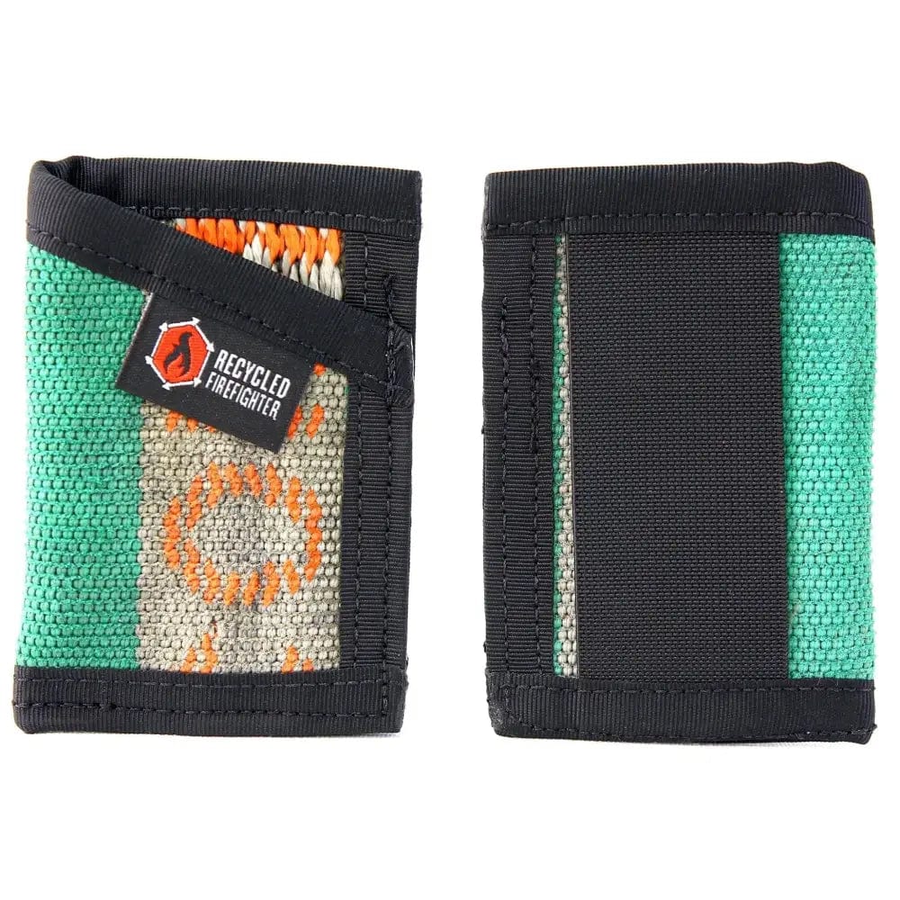 Chief Miller Wallet Sergeant Wallet in Combat Boot Leather and Genuine Fire Hose Apparel