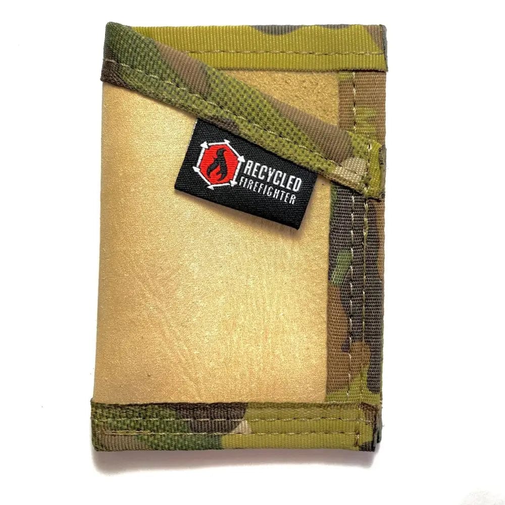 Chief Miller Wallet Sergeant Wallet in Combat Boot Leather and Genuine Fire Hose Apparel