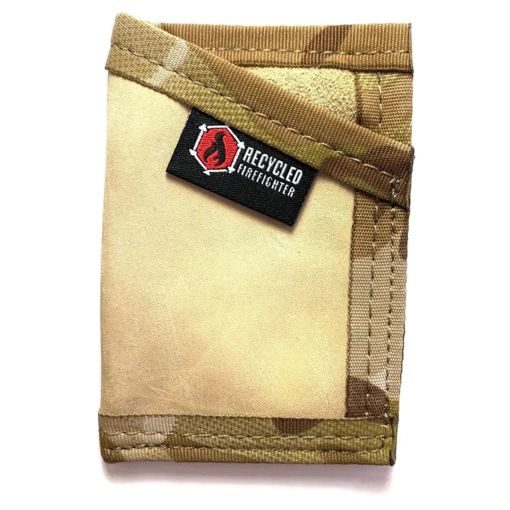 Chief Miller Wallet Sergeant Wallet in Combat Boot Leather and Genuine Fire Hose Apparel