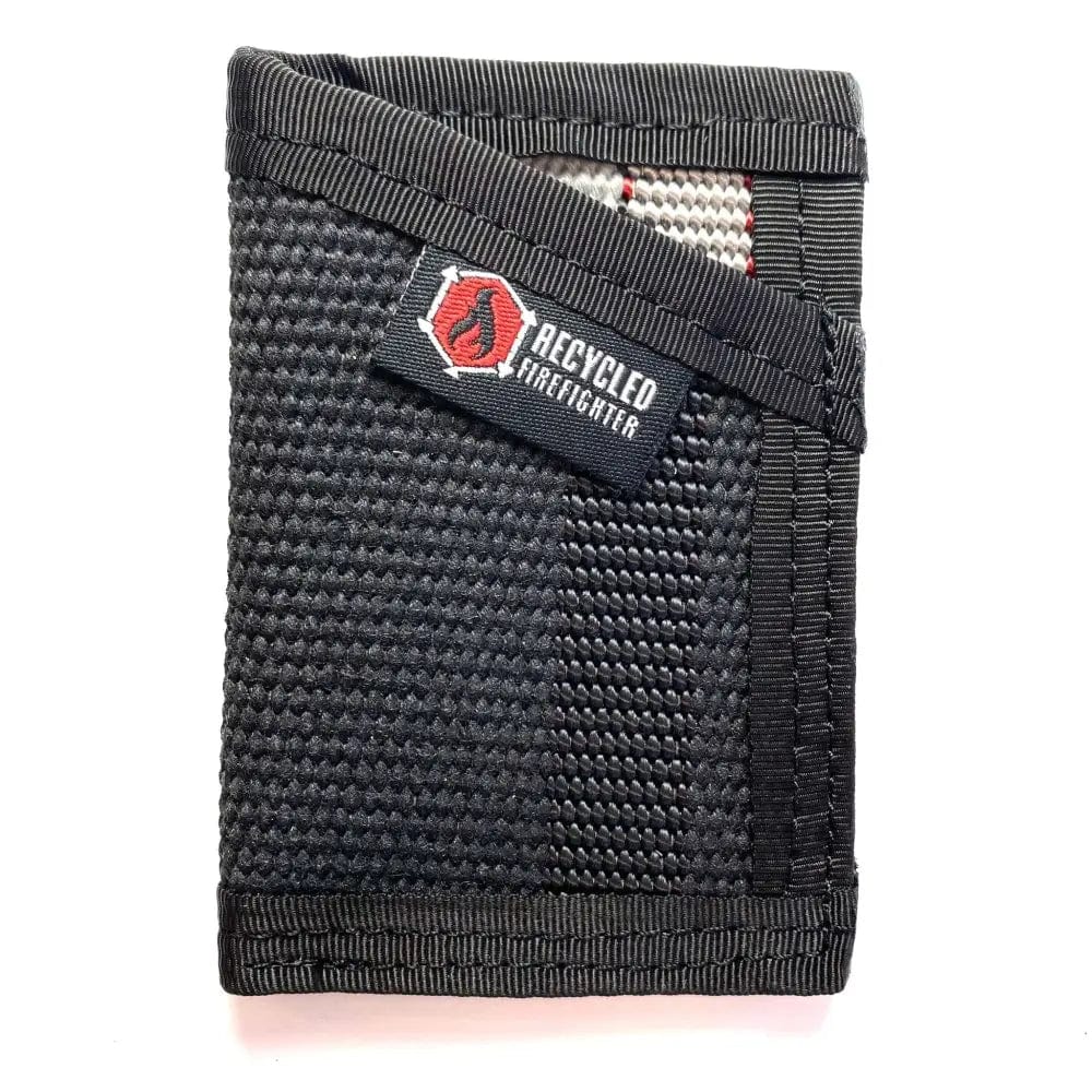 Chief Miller Wallet Sergeant Wallet in Combat Boot Leather and Genuine Fire Hose Apparel