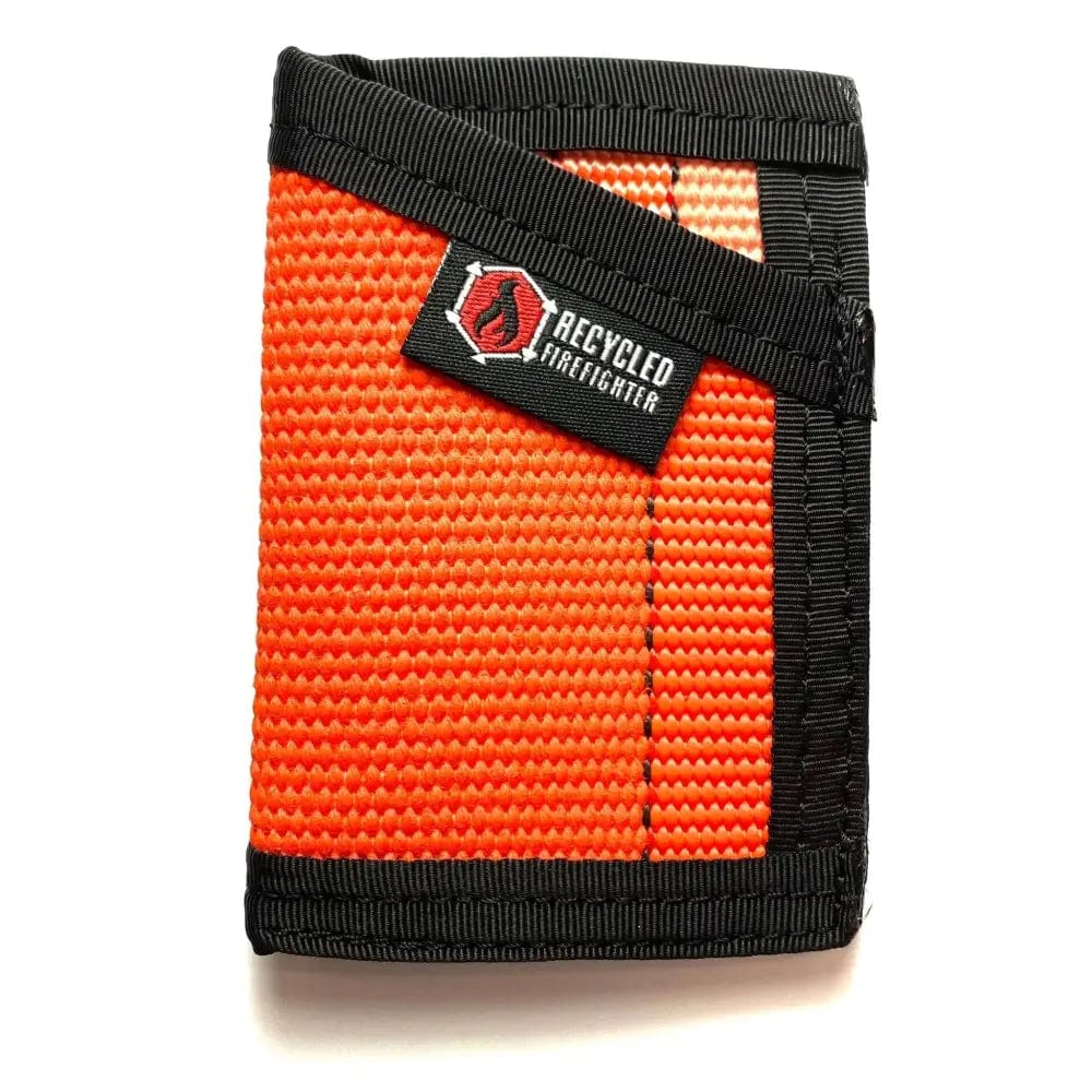 Chief Miller Wallet Sergeant Wallet in Combat Boot Leather and Genuine Fire Hose Apparel