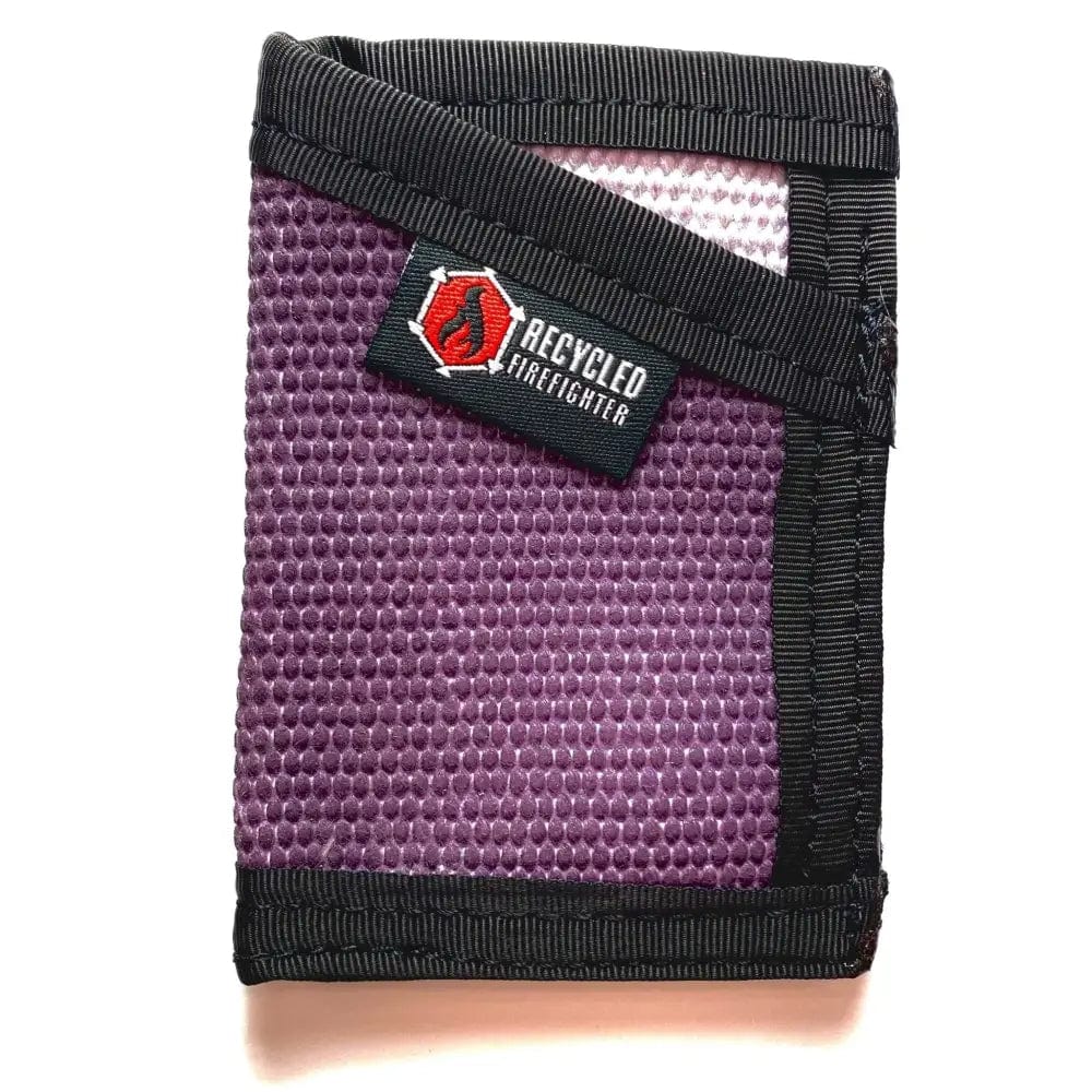 Chief Miller Wallet Sergeant Wallet in Combat Boot Leather and Genuine Fire Hose Apparel