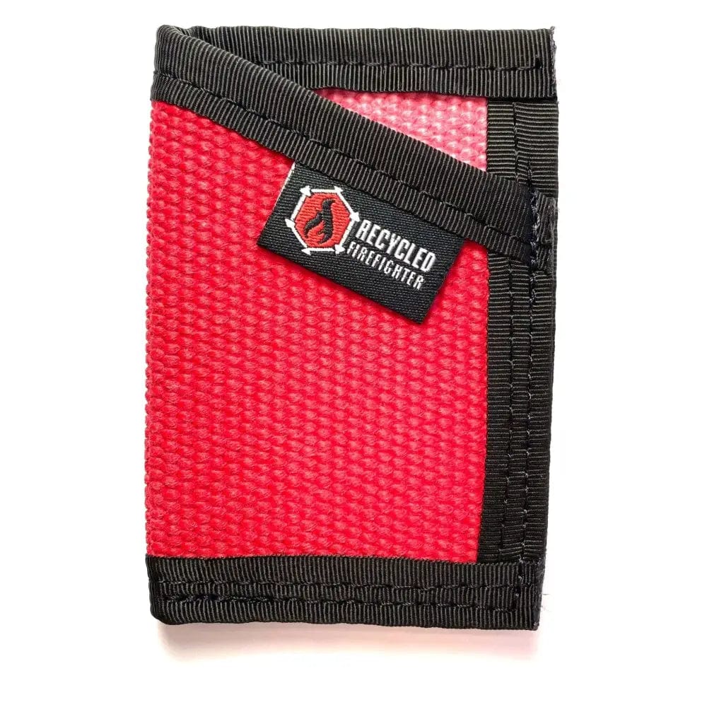 Chief Miller Wallet Sergeant Wallet in Combat Boot Leather and Genuine Fire Hose Apparel