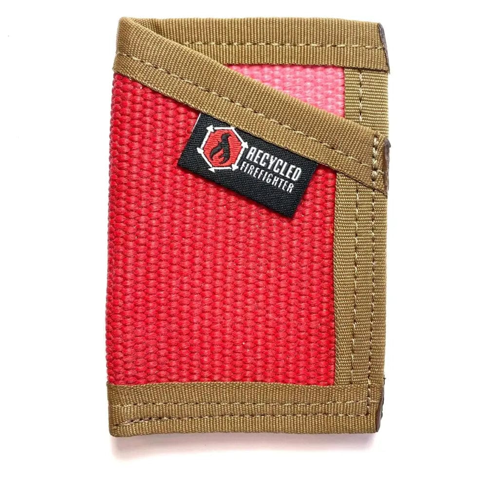 Chief Miller Wallet Sergeant Wallet in Combat Boot Leather and Genuine Fire Hose Apparel