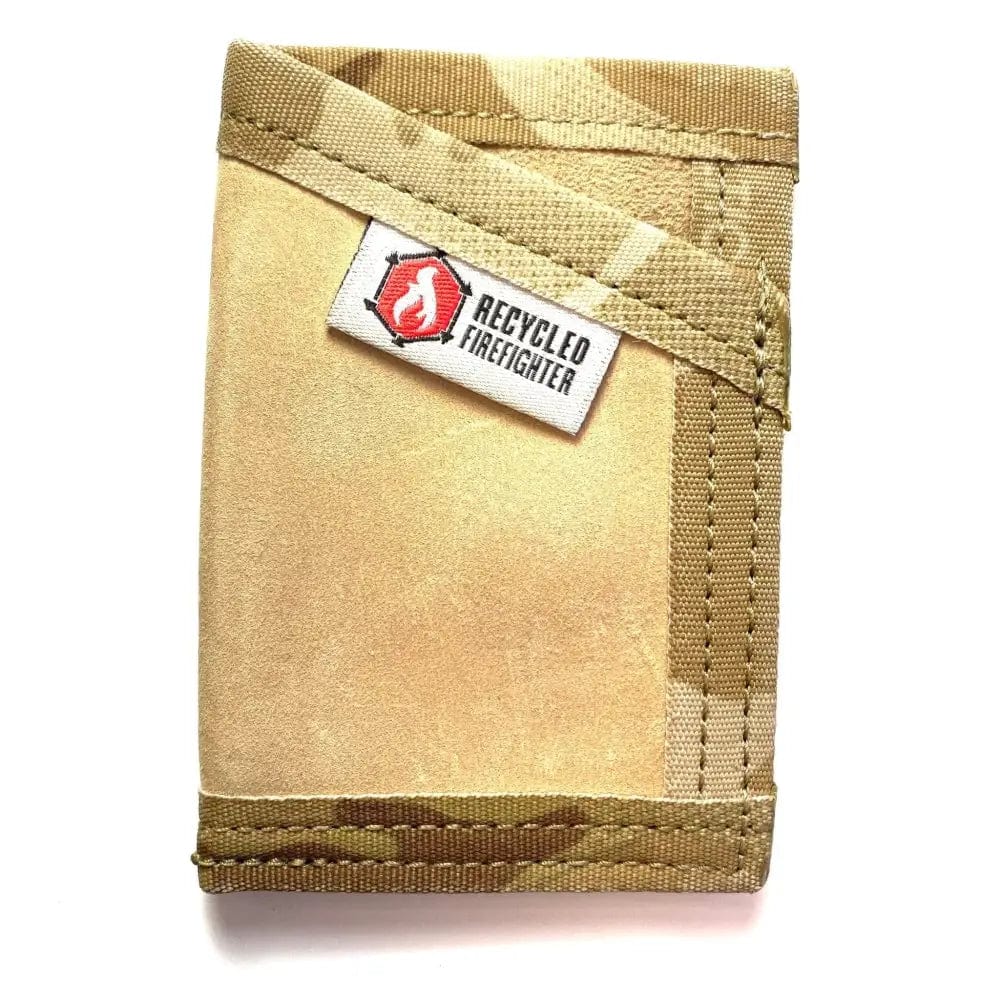 Chief Miller Wallet Sergeant Wallet in Combat Boot Leather and Genuine Fire Hose Apparel