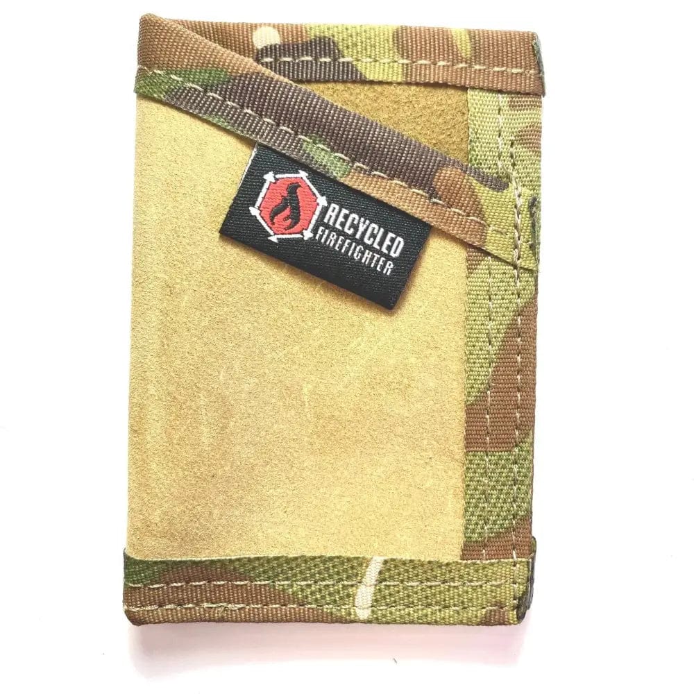 Chief Miller Wallet Sergeant Wallet in Combat Boot Leather and Genuine Fire Hose Apparel