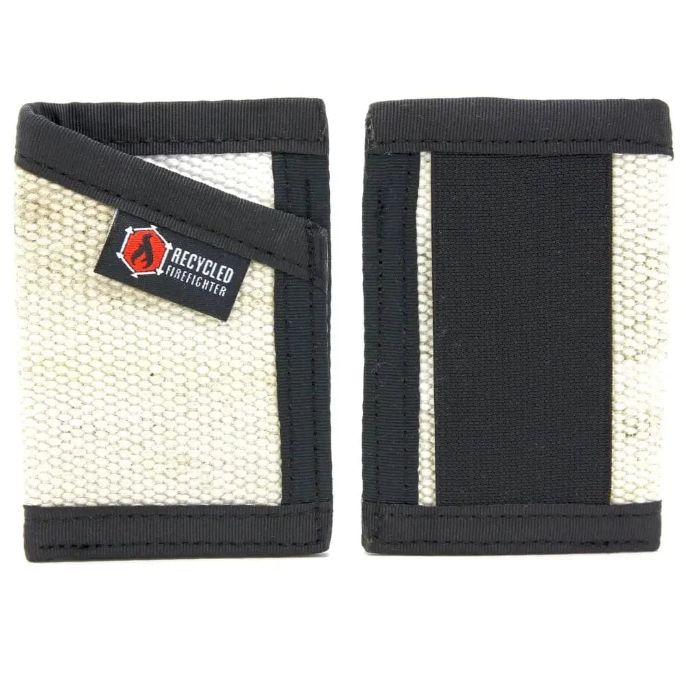 Chief Miller Wallet Sergeant Wallet in Combat Boot Leather and Genuine Fire Hose Apparel