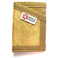 Tan canvas Sergeant Wallet featuring Recycled Firefighter logo in Coyote Leather