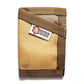 Brown and tan Sergeant Wallet in Coyote Leather, made from recycled materials