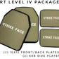 Ballistic plates for body armor with medical kit in Crusader 2.0 tactical combo