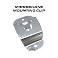 Shiny metal microphone mounting clip for Feniex Storm Pro 100W Siren system