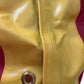 Shiny yellow and red vinyl weather nozzle cover with grommet for Standard BlitzFire Nozzle