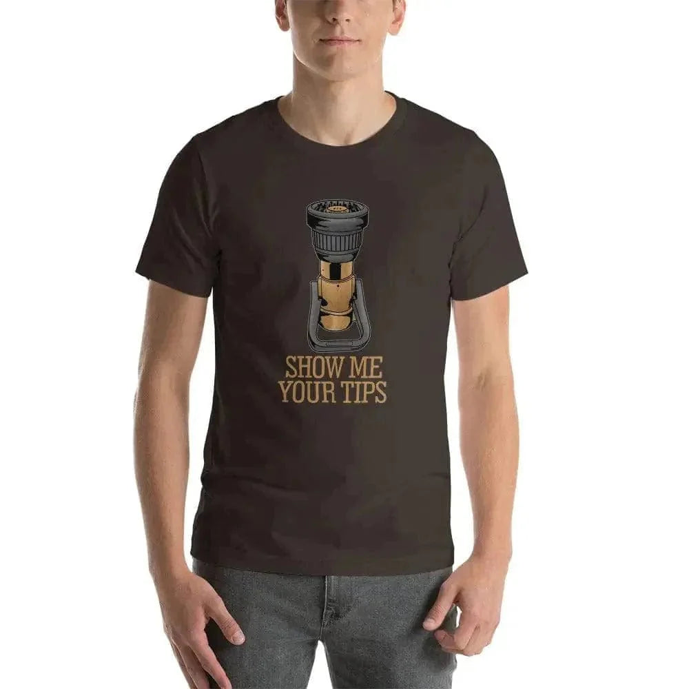 Chief Miller SHOW ME YOUR TIPS Short-Sleeve Unisex T-Shirt Apparel