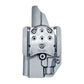 Silver-colored Glock 17 TLR-7 HL-X OWB Holster for Streamlight TLR-7 HL-X