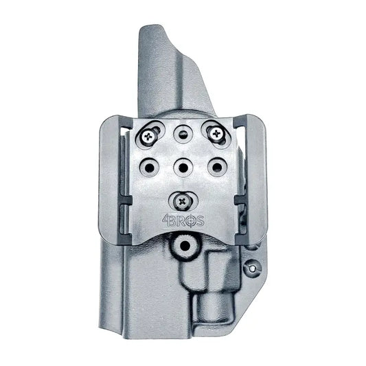 Silver-colored Glock 17 TLR-7 HL-X OWB Holster for Streamlight TLR-7 HL-X