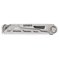 Silver Gerber Multi-Tool featuring Armbar Drive pry bar and bottle opener