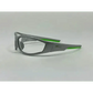 SILVER & GREEN ULTRAFLEX (CLEAR) SAFETY GLASSES WITH HARD CASE - Chief Miller Apparel