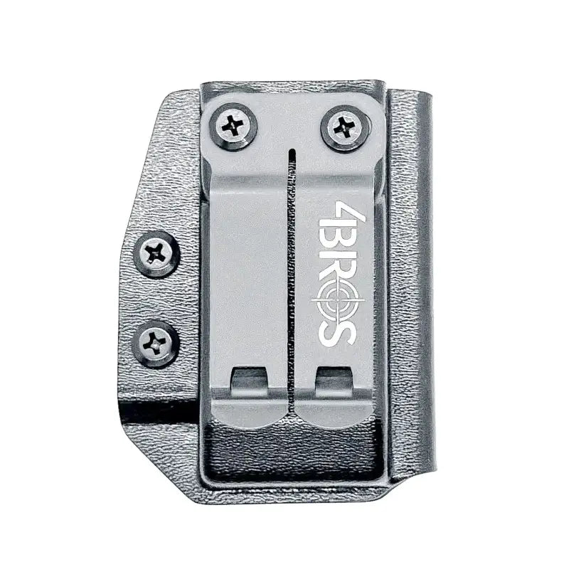 Silver gun holster for 2011 IWB magazine holster, great for magazine retention by first responders