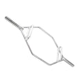 Silver hexagonal barbell for SFE Olympic Zinc Plated 60’’ Hex/Shrug Bar