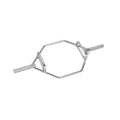 Silver hexagonal barbell for SFE Olympic Zinc Plated 60’’ Hex/Shrug Bar