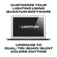 Silver laptop displaying Quantum software on Feniex Quantum 2.0 60 GPL Light Bar