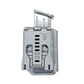 Silver Ruger Security 9mm OWB magazine pouch with magazine for sig p365 p365xl