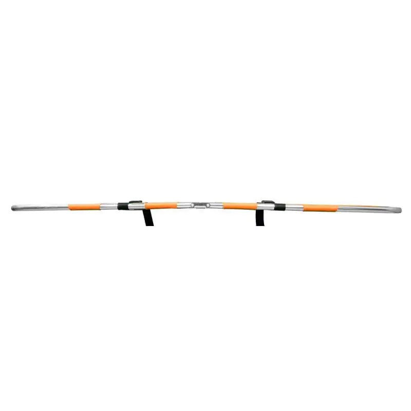 Silver and orange barbell with two brackets for LINE2design EMS Emergency Folding Stretcher