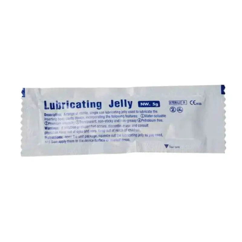 Single-use packet of lubricating jelly in Nasopharyngeal Airway Management Kit