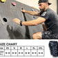 Size chart for Men’s Freestyle Running Shorts in Black Gray Camo, showing waist measurements