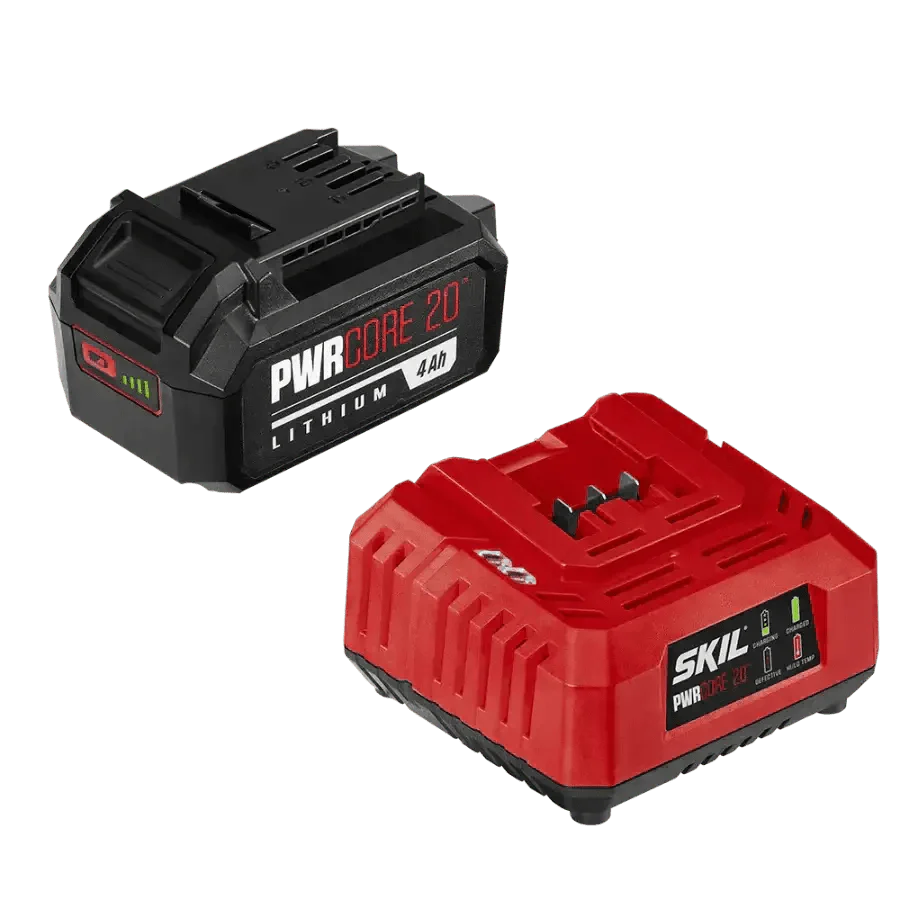 Chief Miller Power Tool Batteries SKIL CB5196B-11 PWR CORE 20™ 20V 4.0Ah Battery and Charger Starter Kit Apparel