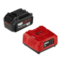 SKIL PWR CORE 20 20V Battery and Charger Starter Kit with red charging base