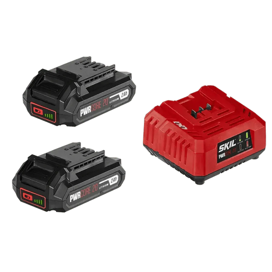 Chief Miller Power Tool Batteries SKIL CB5197B-21 PWR CORE 20™ 2X2.0Ah Battery and Charger Starter Kit Apparel