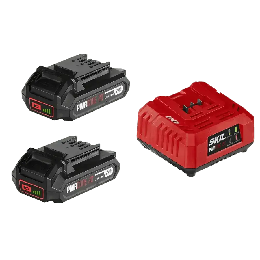 SKIL CB5197B-21 PWR CORE 20™ 2X2.0Ah Battery and Charger Starter Kit - Chief Miller Apparel