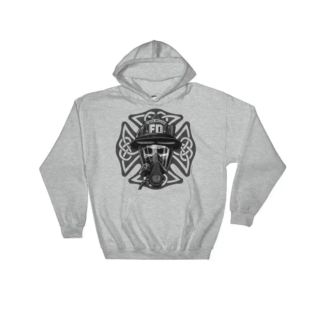 Skull & Celtic Maltese Cross Hoodie - Chief Miller Apparel