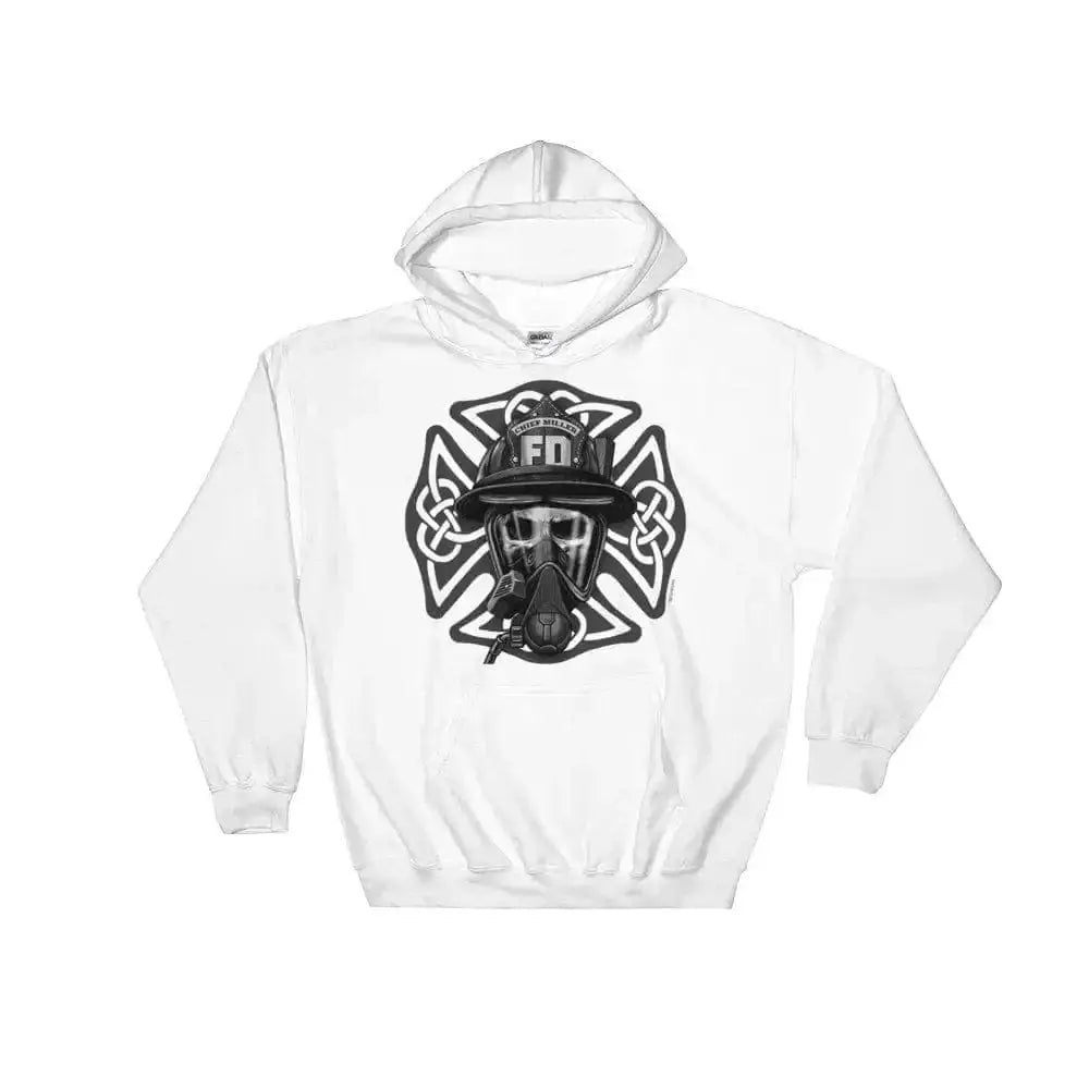 Skull & Celtic Maltese Cross Hoodie - Chief Miller Apparel