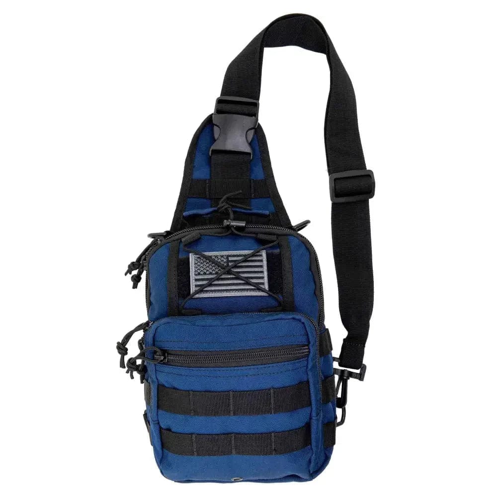 Chief Miller Equipment Bags & Cases Sling Backpack, Bleeding Control Sling Bag, Over The Shoulder Sling Backpack, MOLLE Bag for First Aid Day Pack - Navy Apparel