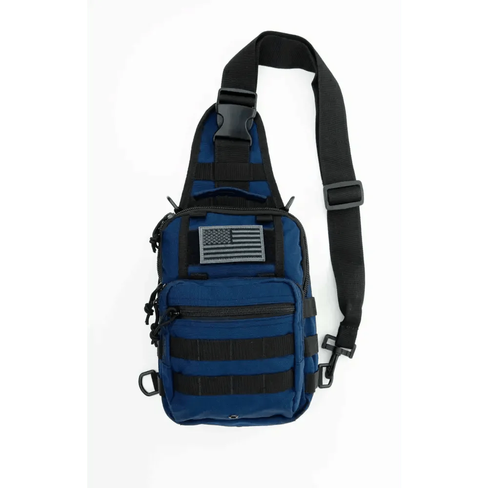 Chief Miller Equipment Bags & Cases Sling Backpack, Bleeding Control Sling Bag, Over The Shoulder Sling Backpack, MOLLE Bag for First Aid Day Pack - Navy Apparel