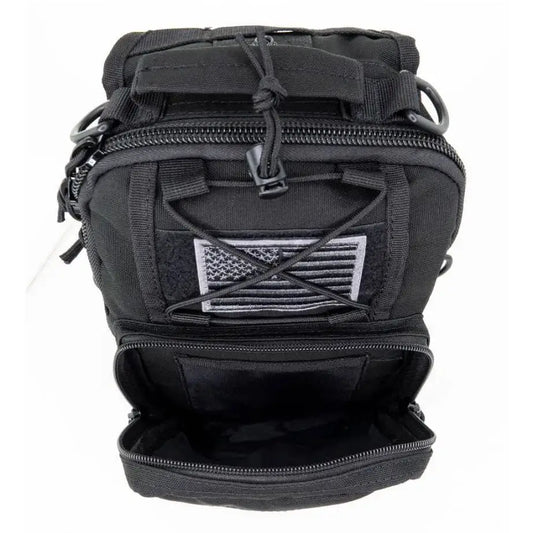 Sling Backpack, Bleeding Control Sling Bag, Over The Shoulder Sling Backpack, MOLLE Bag for First Aid Day Pack - Black - Chief Miller Apparel