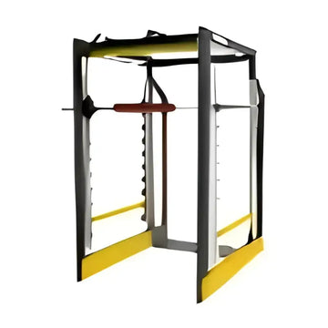 Smith machine weight cage for fitness, ideal for first responders, firefighters, police training