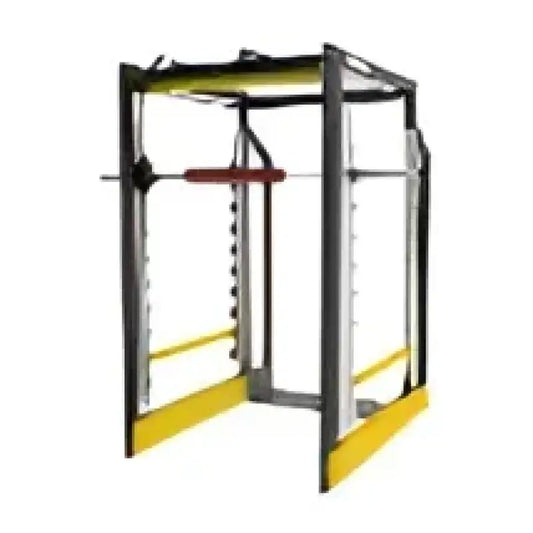 Smith machine weight cage for fitness, ideal for first responders, firefighters, police training