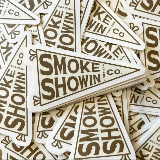 Smoke Showin Banner Sticker - Chief Miller Apparel