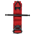Red SOF Tourniquet with black windlass and securing clips for first responders