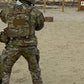 Soldier in camouflage with body armor and medical kit from Crusader 2.0 tactical gear