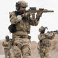 Soldiers in camouflage gear holding rifles for emergency response and first responders