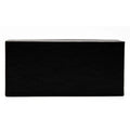 Solid black rectangular gift box for first responders or firefighters with sharp edges