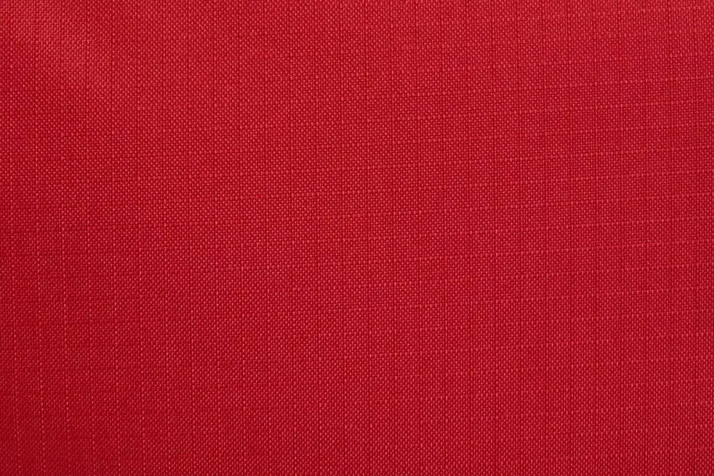 Solid red fabric with woven texture on a Firefighter Turnout Gear Bag featuring water resistant outer fabric